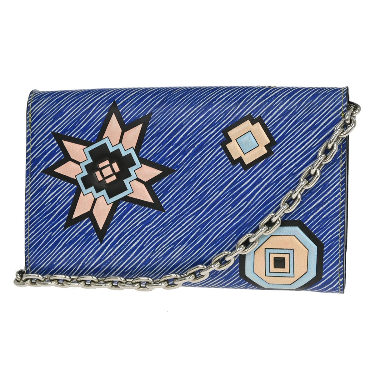 Louis Vuitton Twist Chain Limited Edition Azteque Epi Leather Blue Leather Shoulder Bag Bag (Pre-Owned)