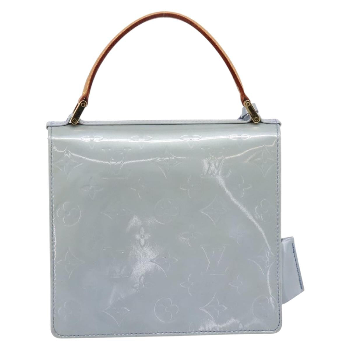 Louis Vuitton Spring Street Nm Patent Leather Blue Patent_Leather Handbag (Pre-Owned)