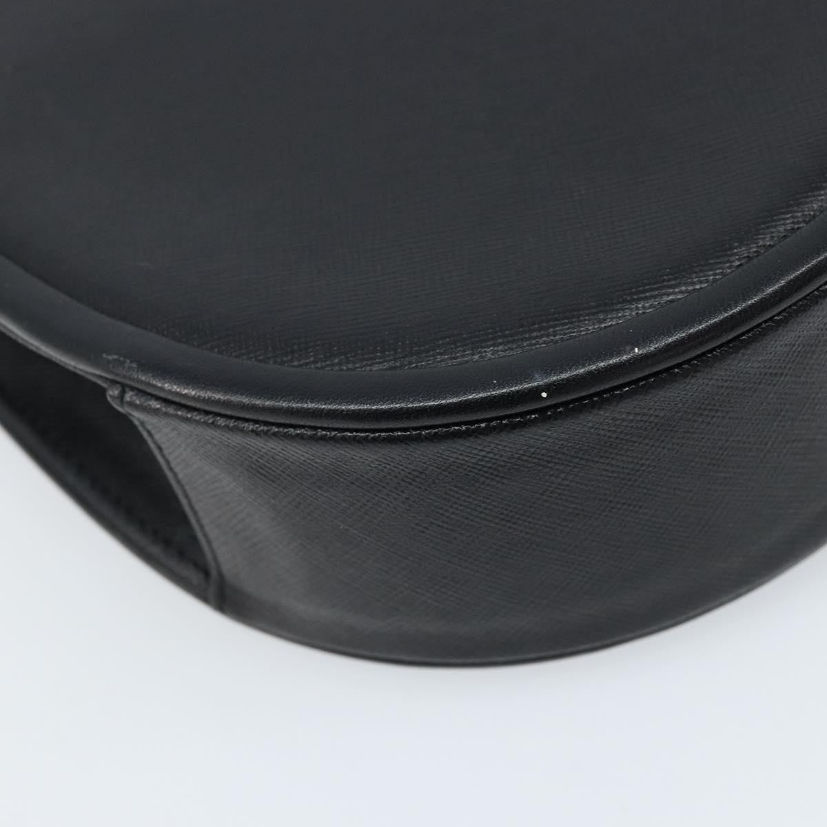 Saint Laurent Vintage Leather Black Leather Shoulder Bag Bag (Pre-Owned)