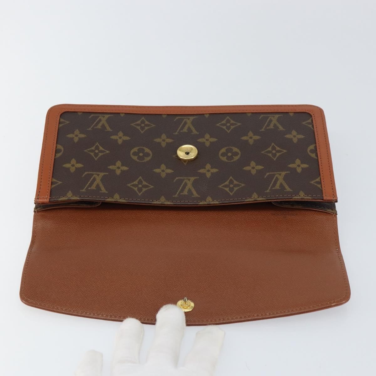 Louis Vuitton Dame Pochette Monogram Canvas Brown Canvas Clutche & Pouche Bag (Pre-Owned)