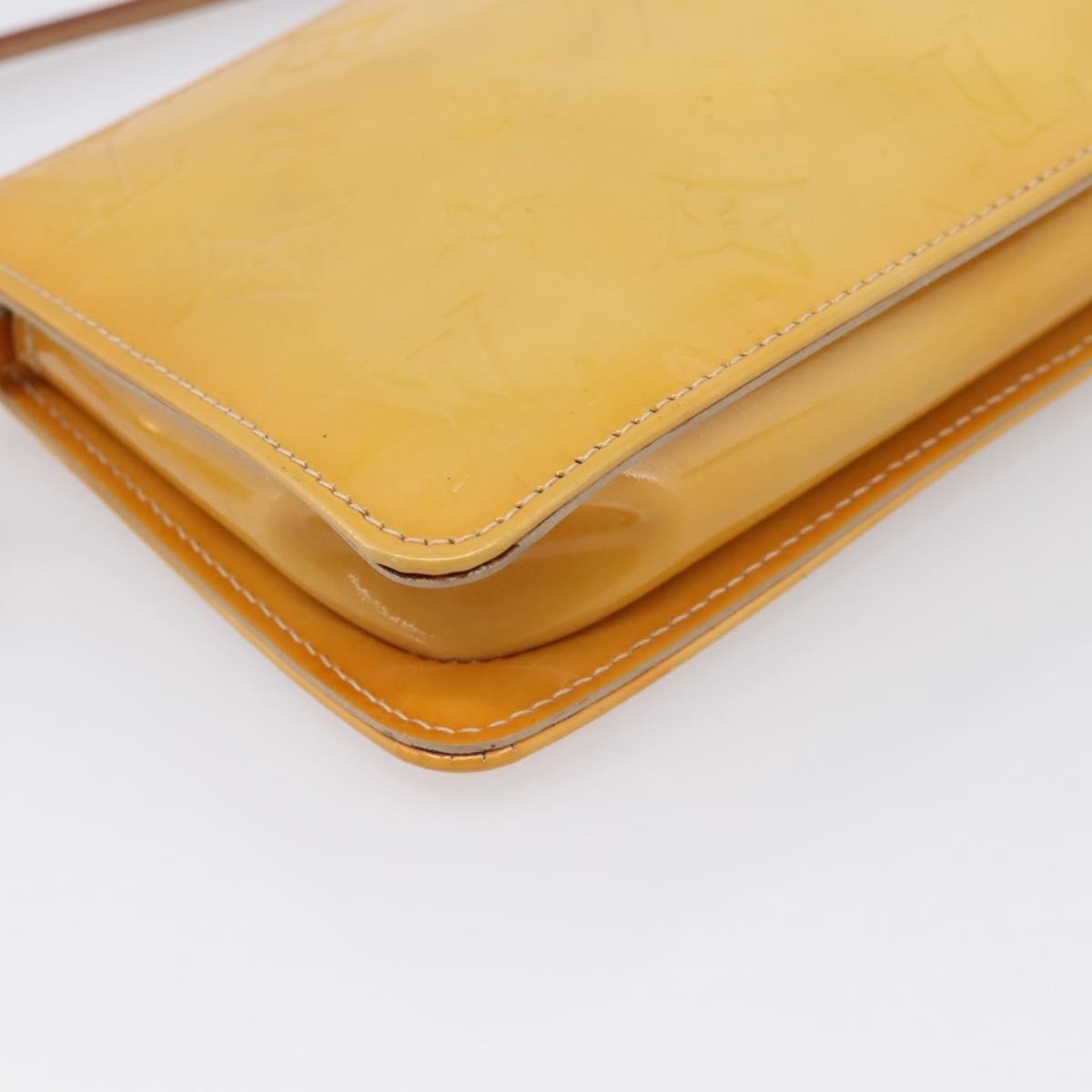 Louis Vuitton Lexington Pochette Monogram Vernis Beige Patent_Leather Clutche & Pouche Bag (Pre-Owned)