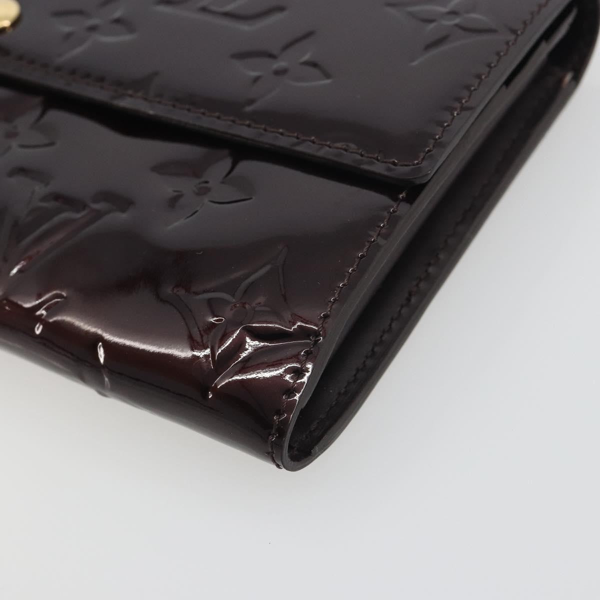 Louis Vuitton Sarah Monogram Vernis Burgundy Patent_Leather Clutche & Pouche Bag (Pre-Owned)