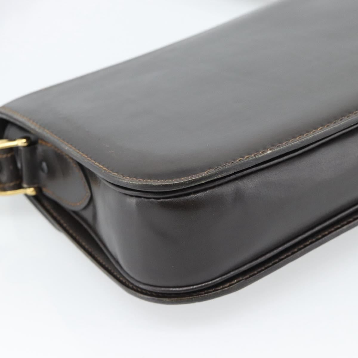 Celine Horse Carriage Leather Brown Leather Shoulder Bag Bag (Pre-Owned)