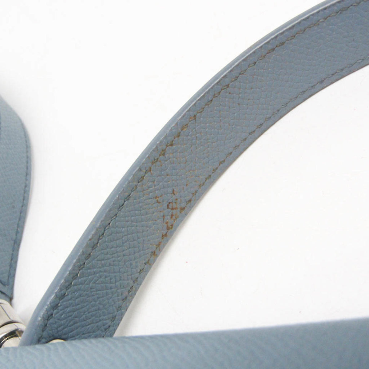 Celine Belt Smooth Calfskin Blue Leather Handbag (Pre-Owned)