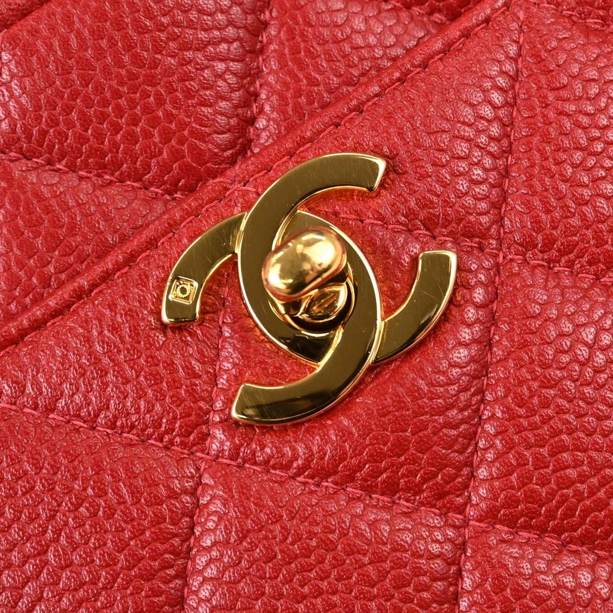 Chanel Misia Camera Quilted Lambskin Red Leather Handbag (Pre-Owned)