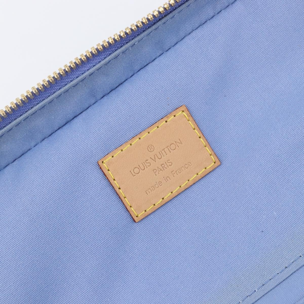 Louis Vuitton Sullivan Horizontal Monogram Vernis Purple Patent_Leather Handbag (Pre-Owned)