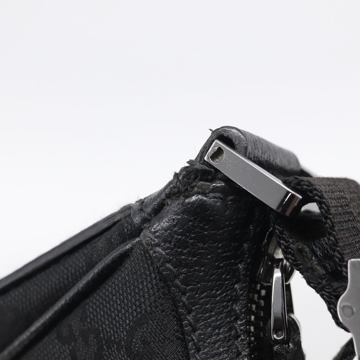 Gucci Shoulder Canvas Black Canvas Shoulder Bag Bag (Pre-Owned)