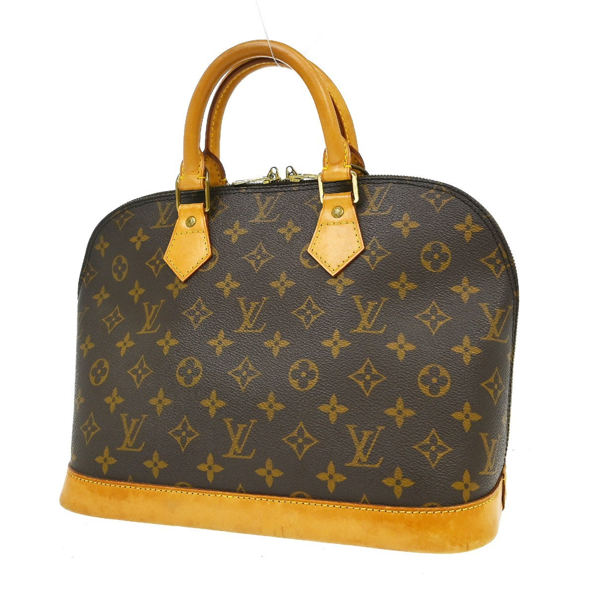 Louis Vuitton Alma Monogram Canvas Brown Canvas Handbag (Pre-Owned)
