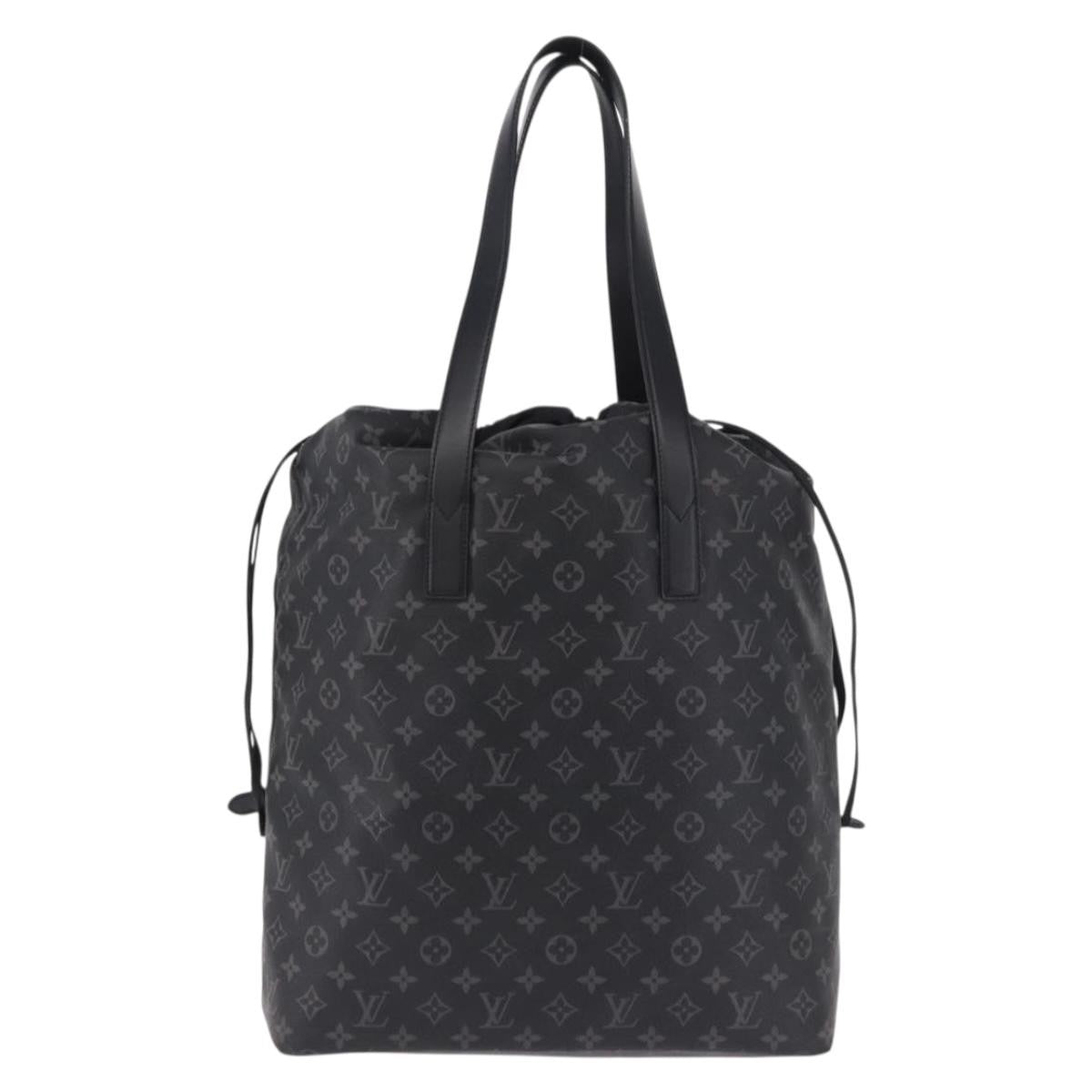 Louis Vuitton Cabas Light Drawstring Monogram Eclipse Canvas Black Canvas Tote Bag Bag (Pre-Owned)