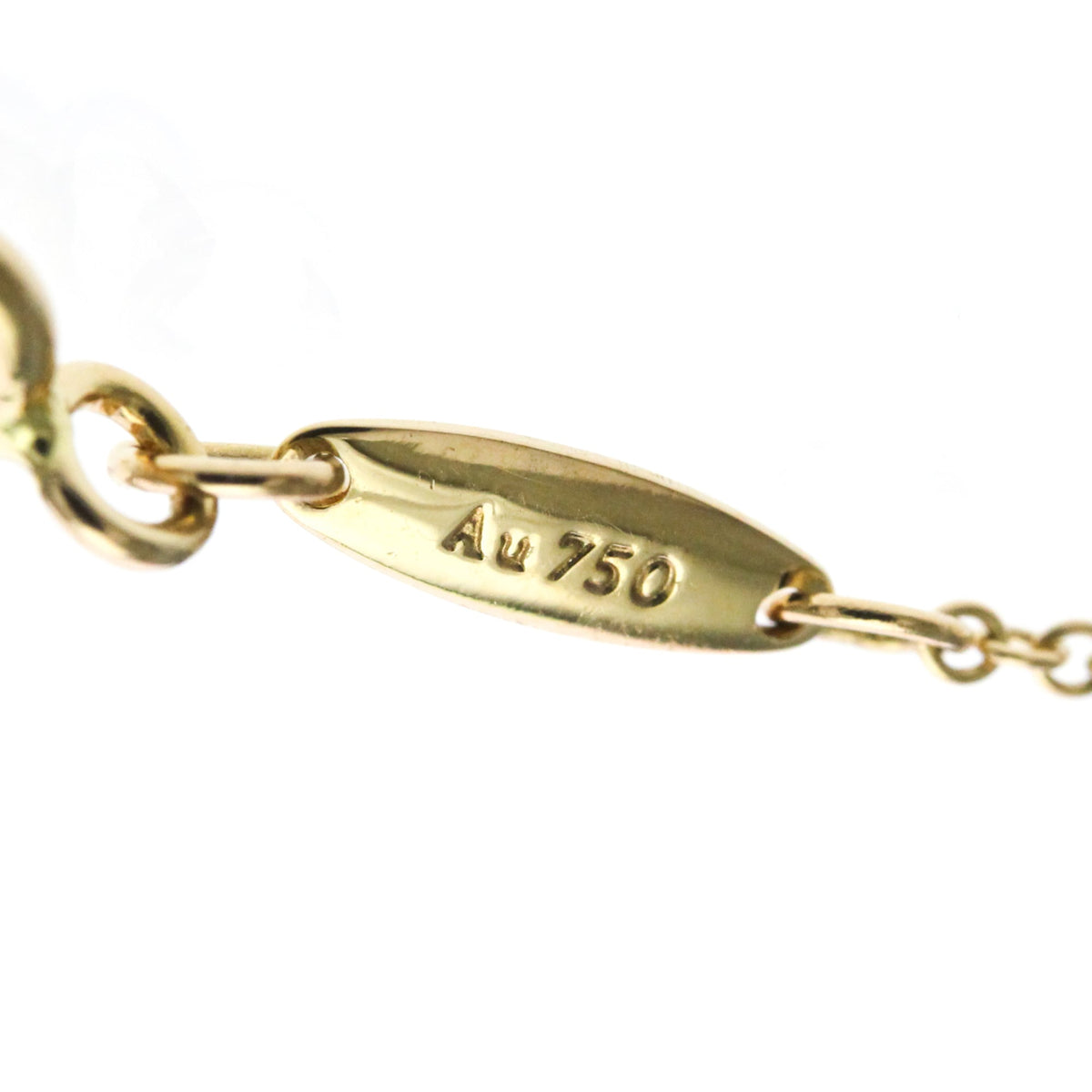 Tiffany & Co. Elsa Peretti Diamonds By The Yard Pendant 18K Rose Gold And Diamond Gold Pink_Gold Necklace Jewelry (Pre-Owned)