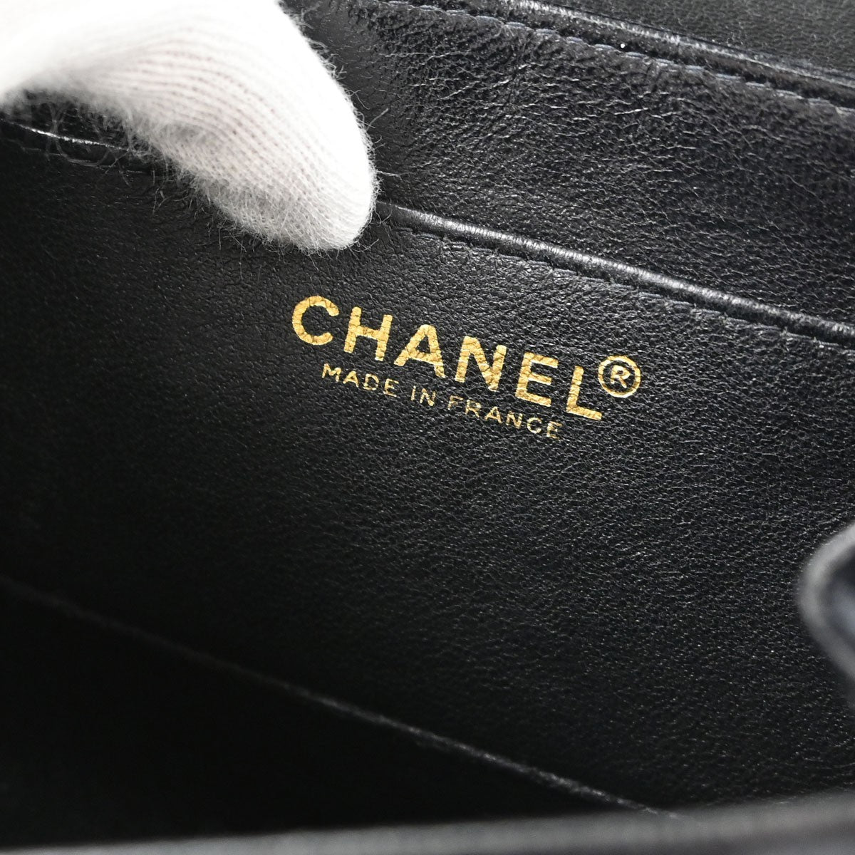 Chanel Chocolate Bar Mademoiselle Lock Chain Quilted Velvet Black Velvet Shoulder Bag Bag (Pre-Owned)