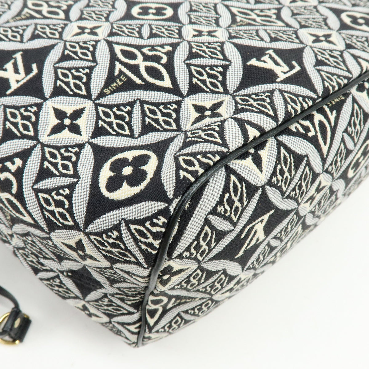 Louis Vuitton Neverfull Nm Limited Edition Since 1854 Monogram Jacquard Black Canvas Tote Bag Bag (Pre-Owned)