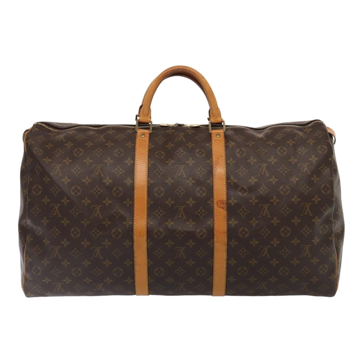 Louis Vuitton Keepall Monogram Canvas Brown Canvas Travel Bag Bag (Pre-Owned)