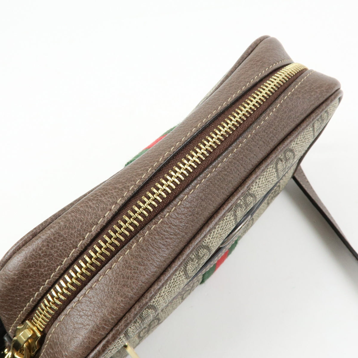 Gucci Ophidia Gg Coated Canvas Beige Canvas Shoulder Bag Bag (Pre-Owned)