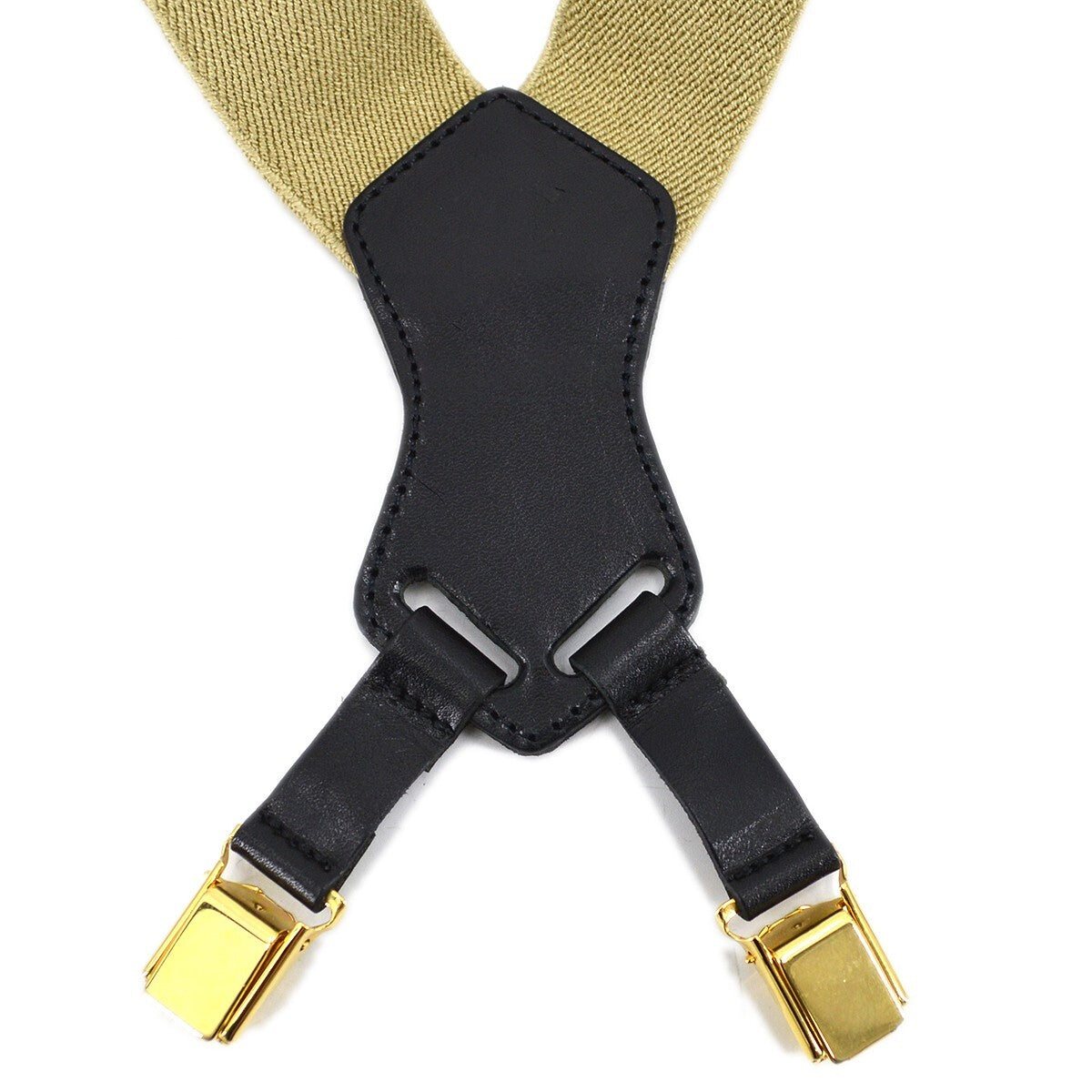 Chanel Logo Suspenders Canvas Beige Canvas Belts Accessory (Pre-Owned)