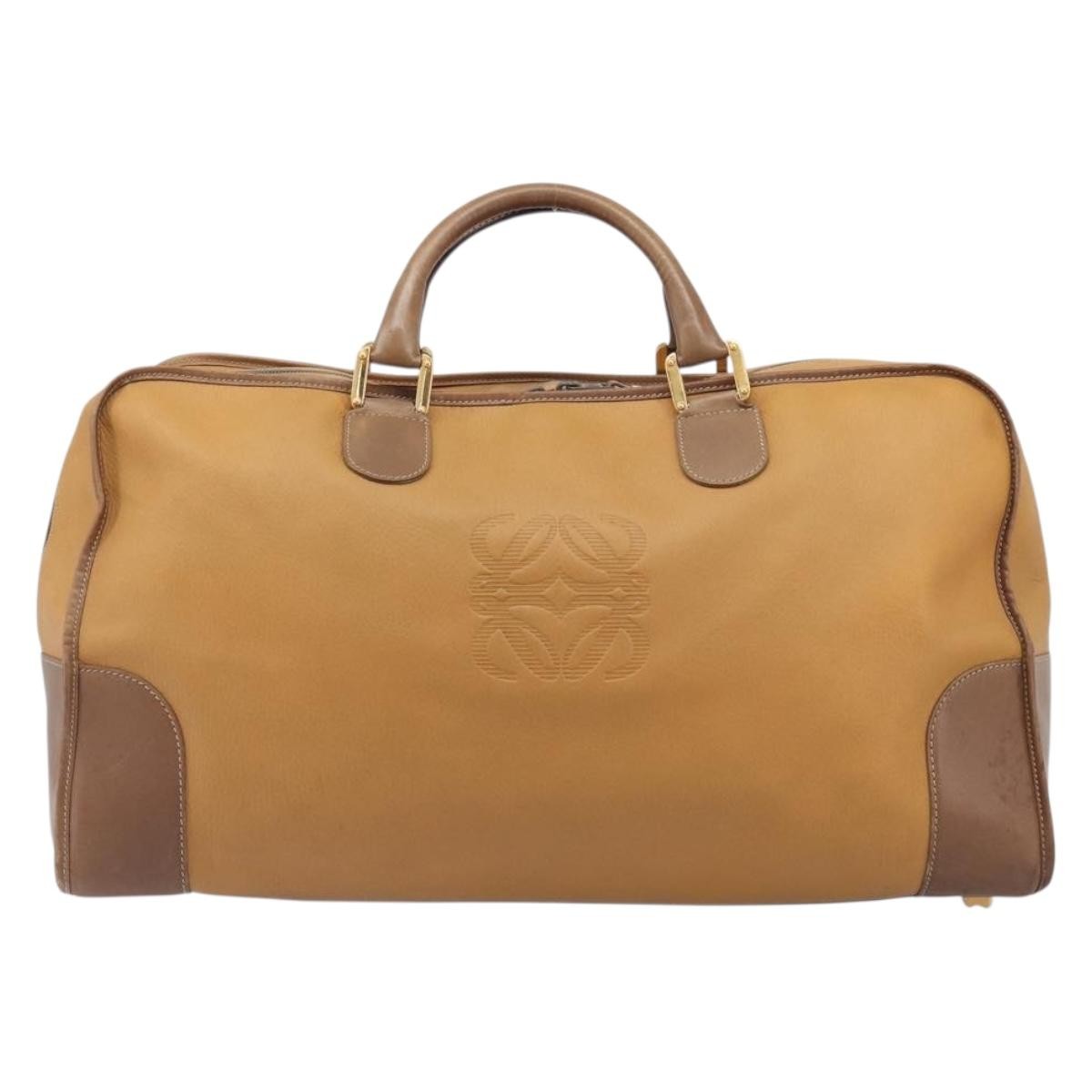 Loewe Amazona Leather Beige Leather Handbag (Pre-Owned)