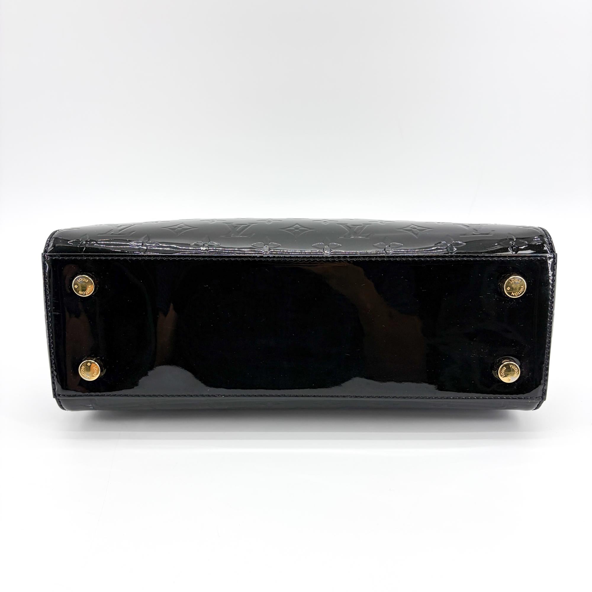 Louis Vuitton Brea Nm Monogram Vernis Black Patent_Leather Handbag (Pre-Owned)