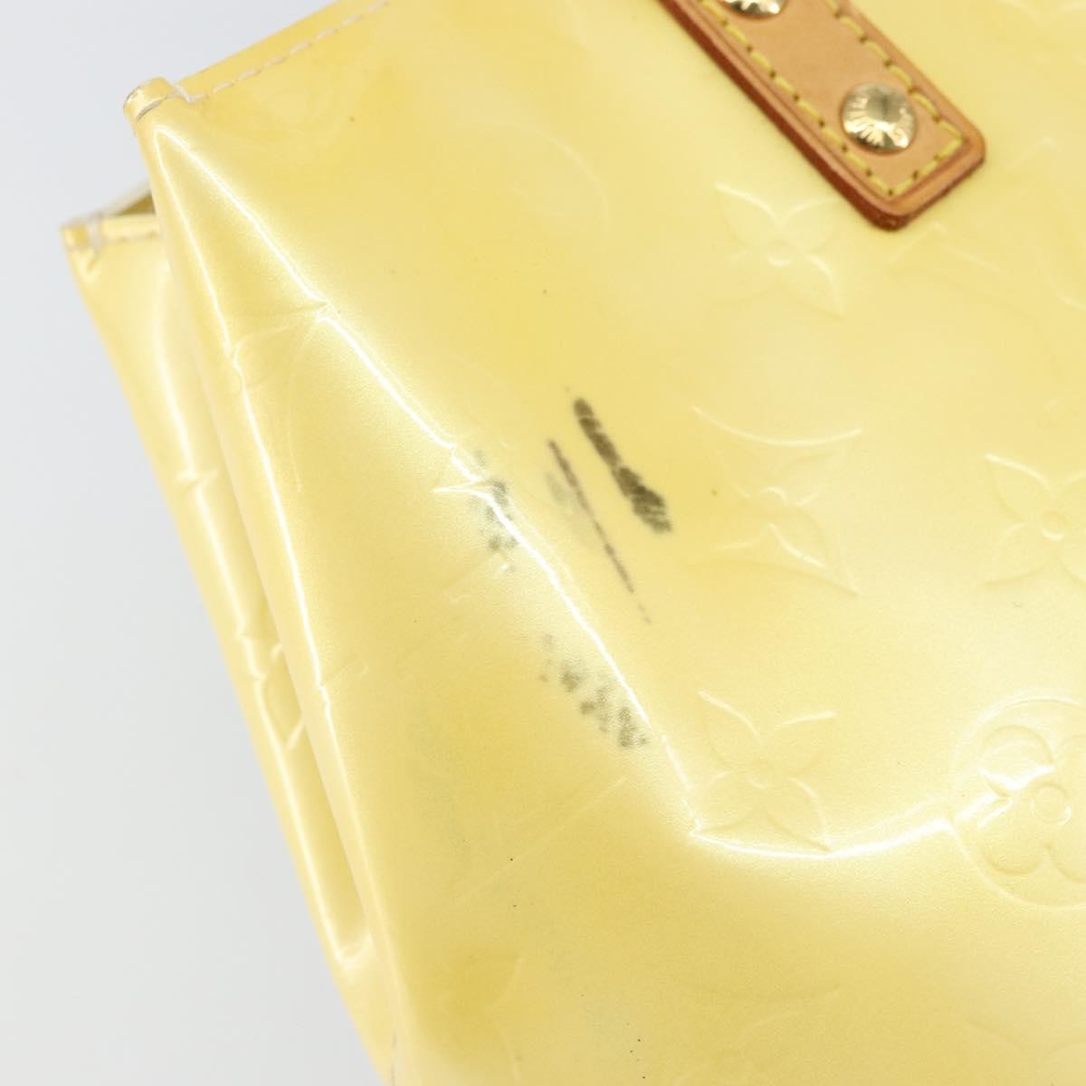 Louis Vuitton Reade Monogram Vernis Yellow Patent_Leather Handbag (Pre-Owned)