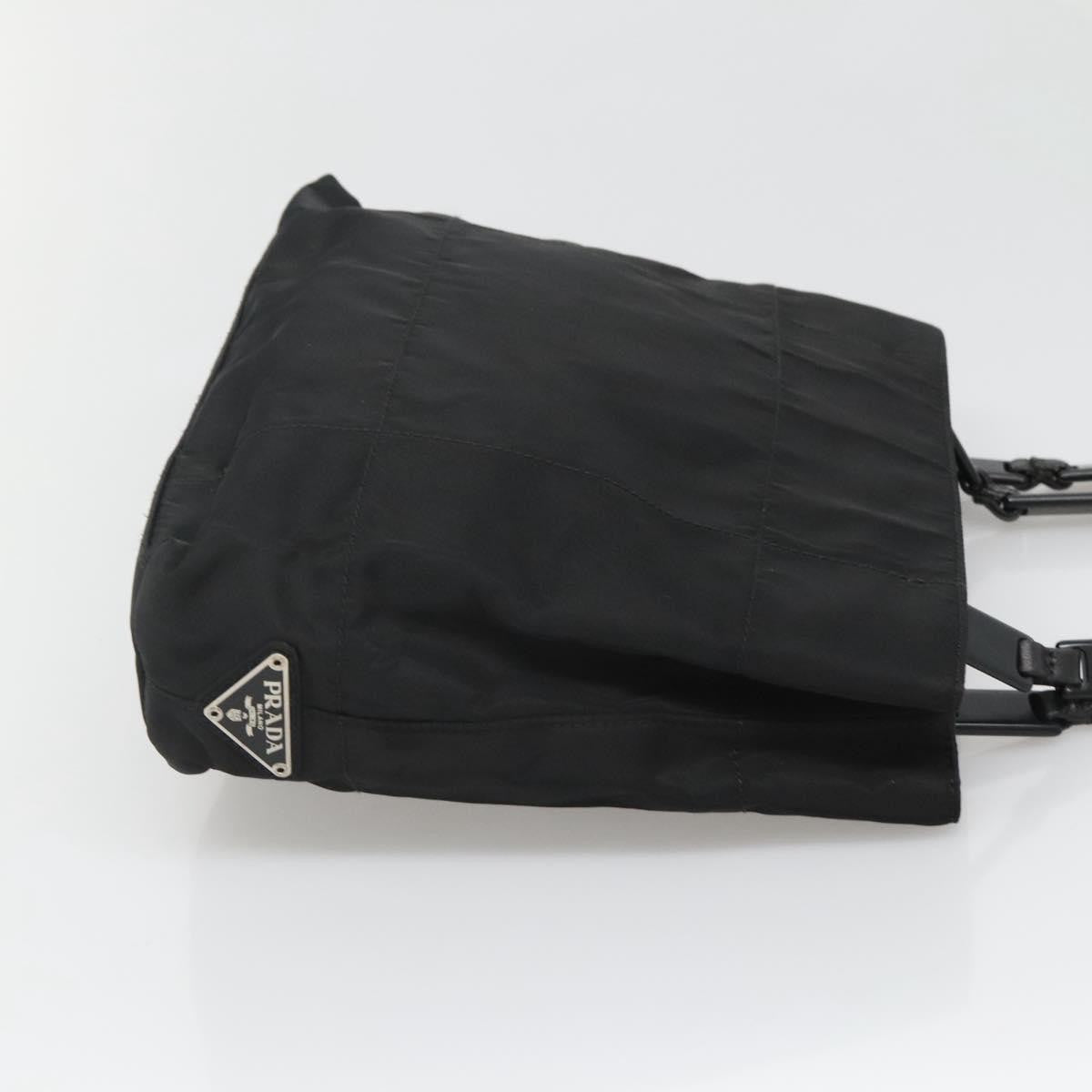 Prada Vintage Tessuto Black Nylon Handbag (Pre-Owned)