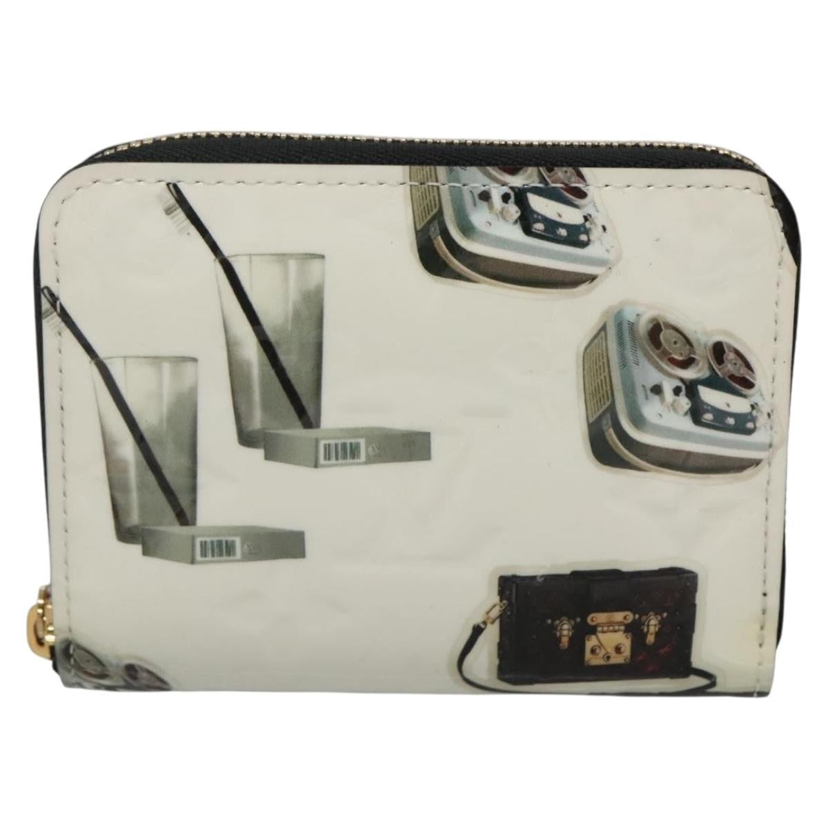 Louis Vuitton Nicolas Ghesquière Zippy Patent Monogram White Patent_Leather Wallets Accessory (Pre-Owned)