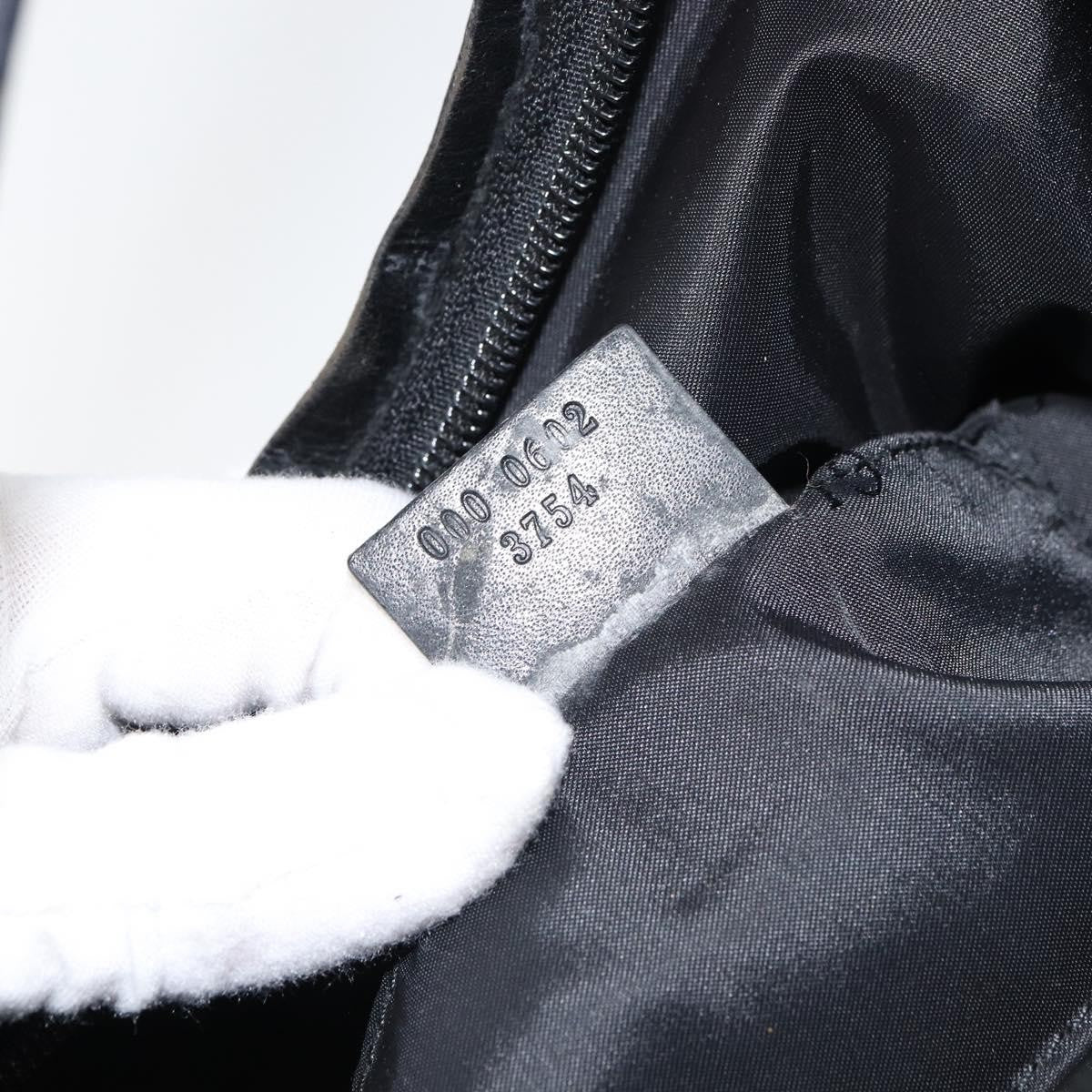 Gucci Zip Hobo Nylon Black Nylon Handbag (Pre-Owned)