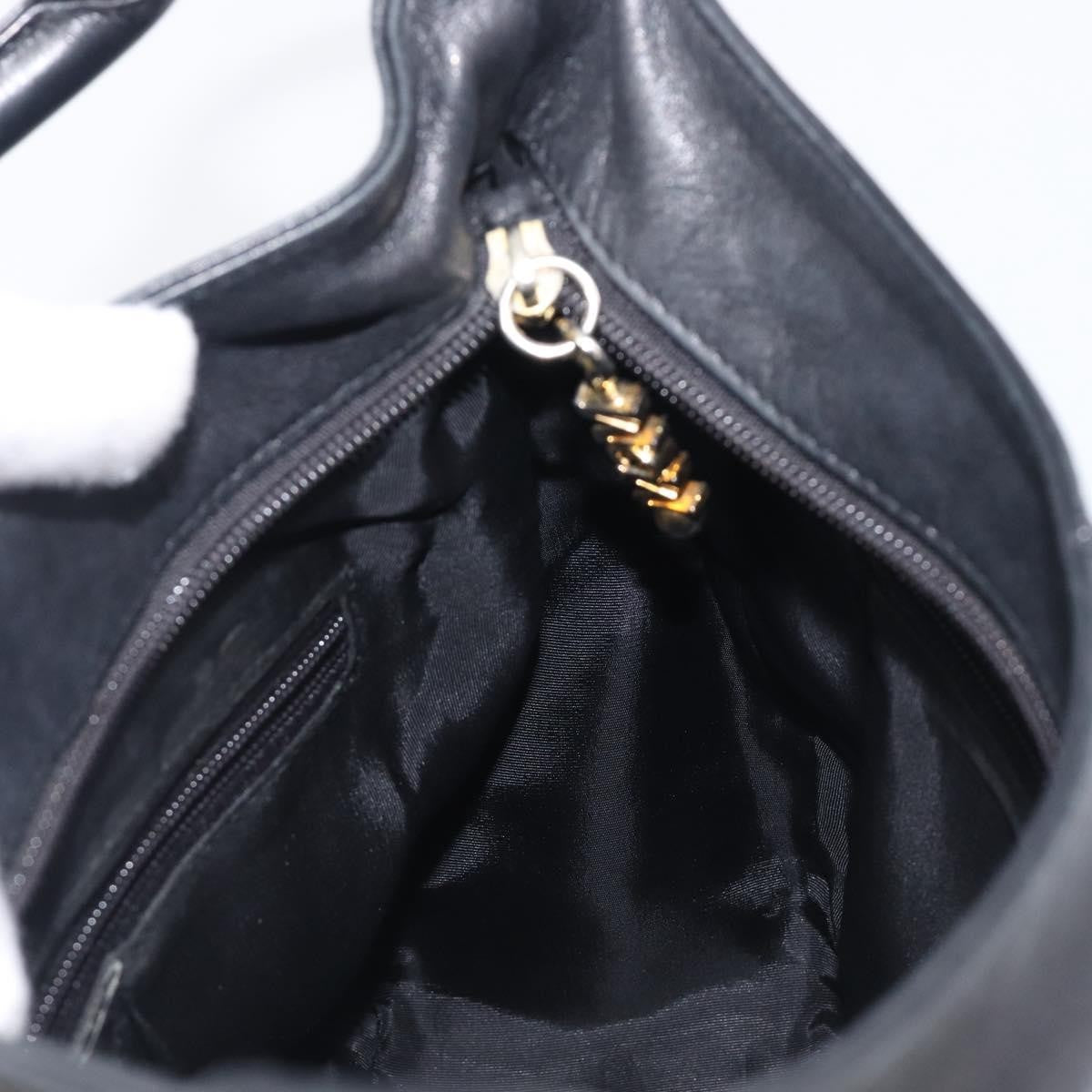 MCM Vintage Leather Black Leather Handbag (Pre-Owned)