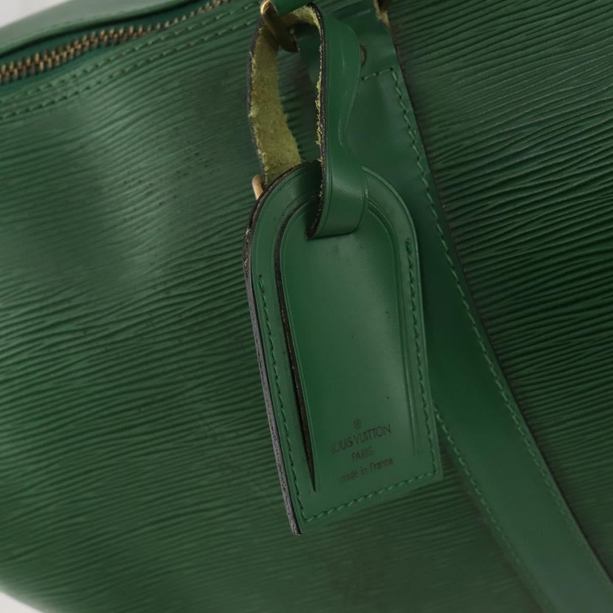 Louis Vuitton Keepall Epi Leather Green Leather Travel Bag Bag (Pre-Owned)