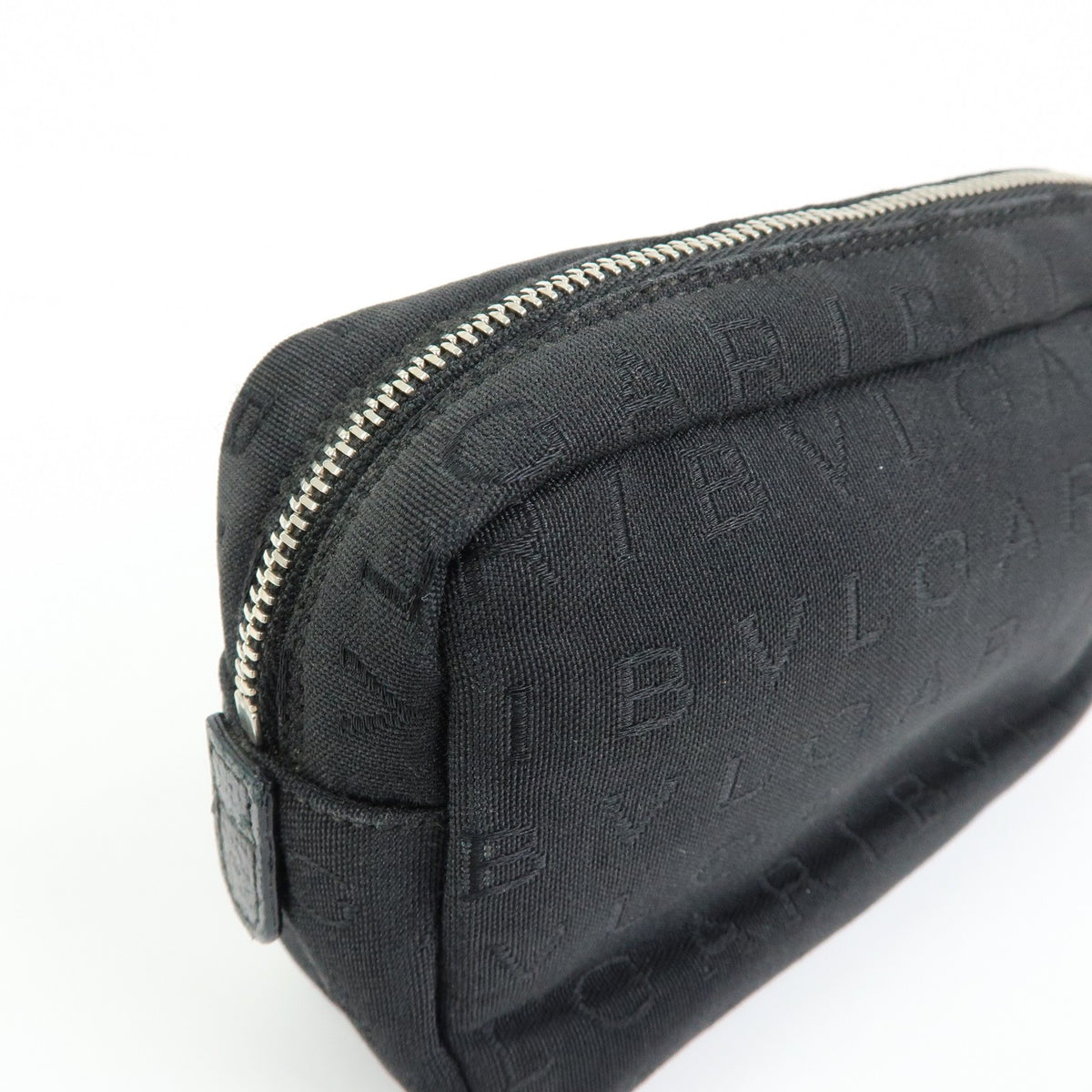 Bvlgari Pouch Canvas Black Canvas Clutche & Pouche Bag (Pre-Owned)
