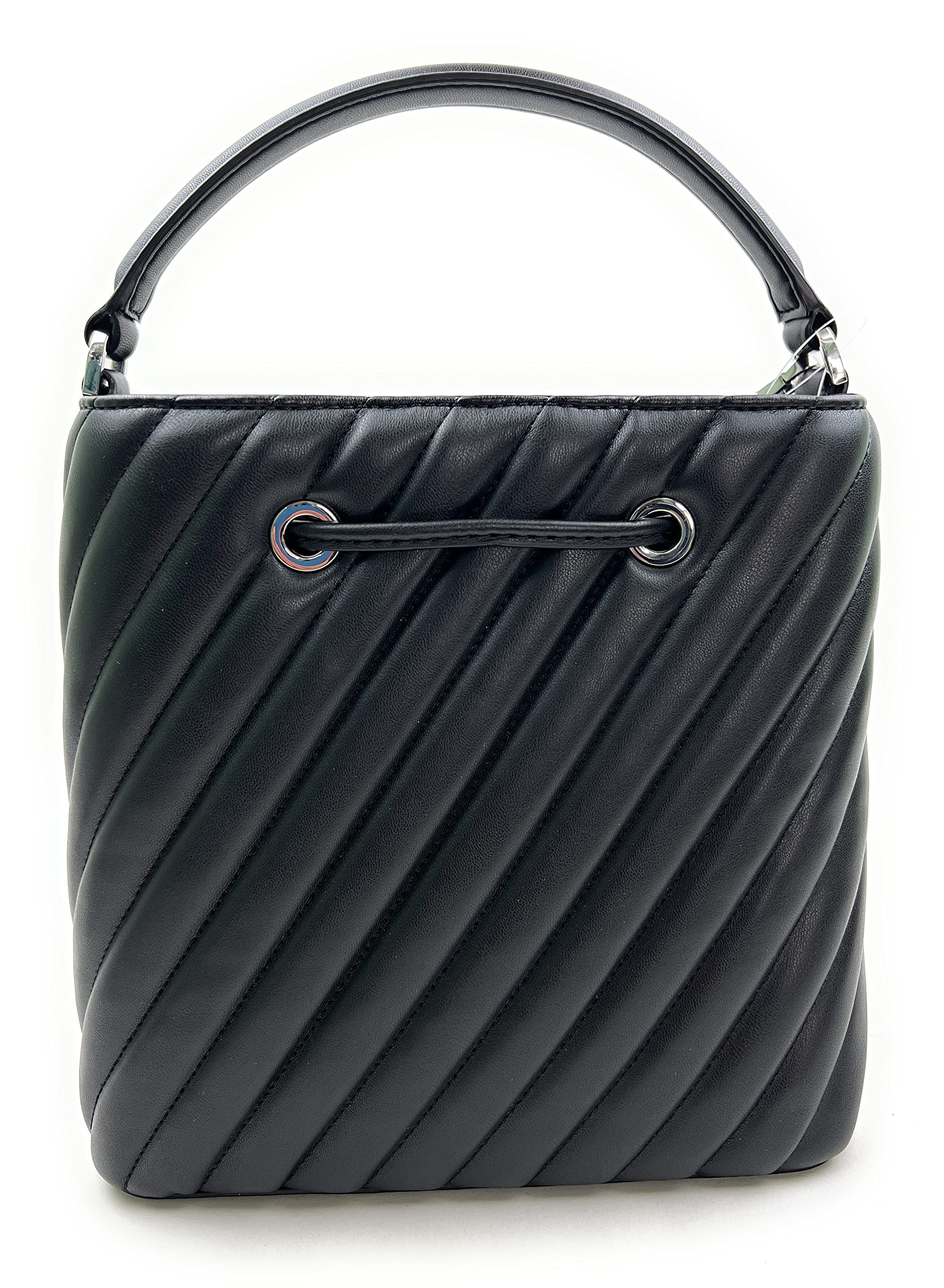 Michael Kors Suri Medium Bucket Crossbody Quilted Vegan Faux Leather Bag