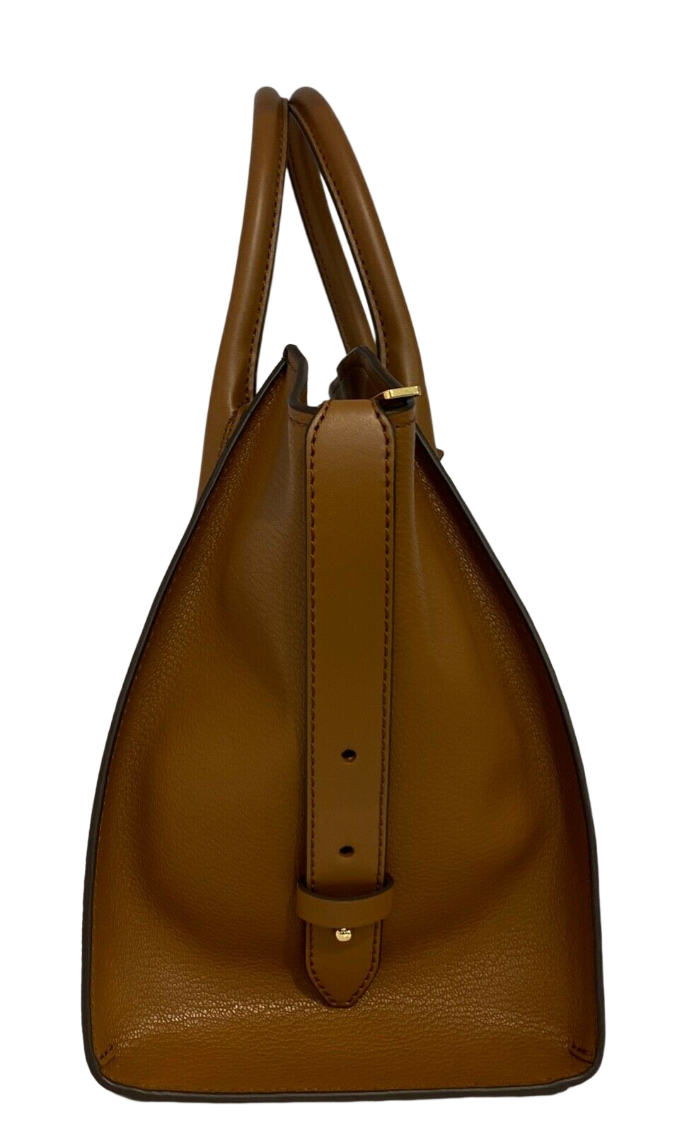 Michael Kors Women's Avril Top Zip Leather MK Signature Satchel Bag