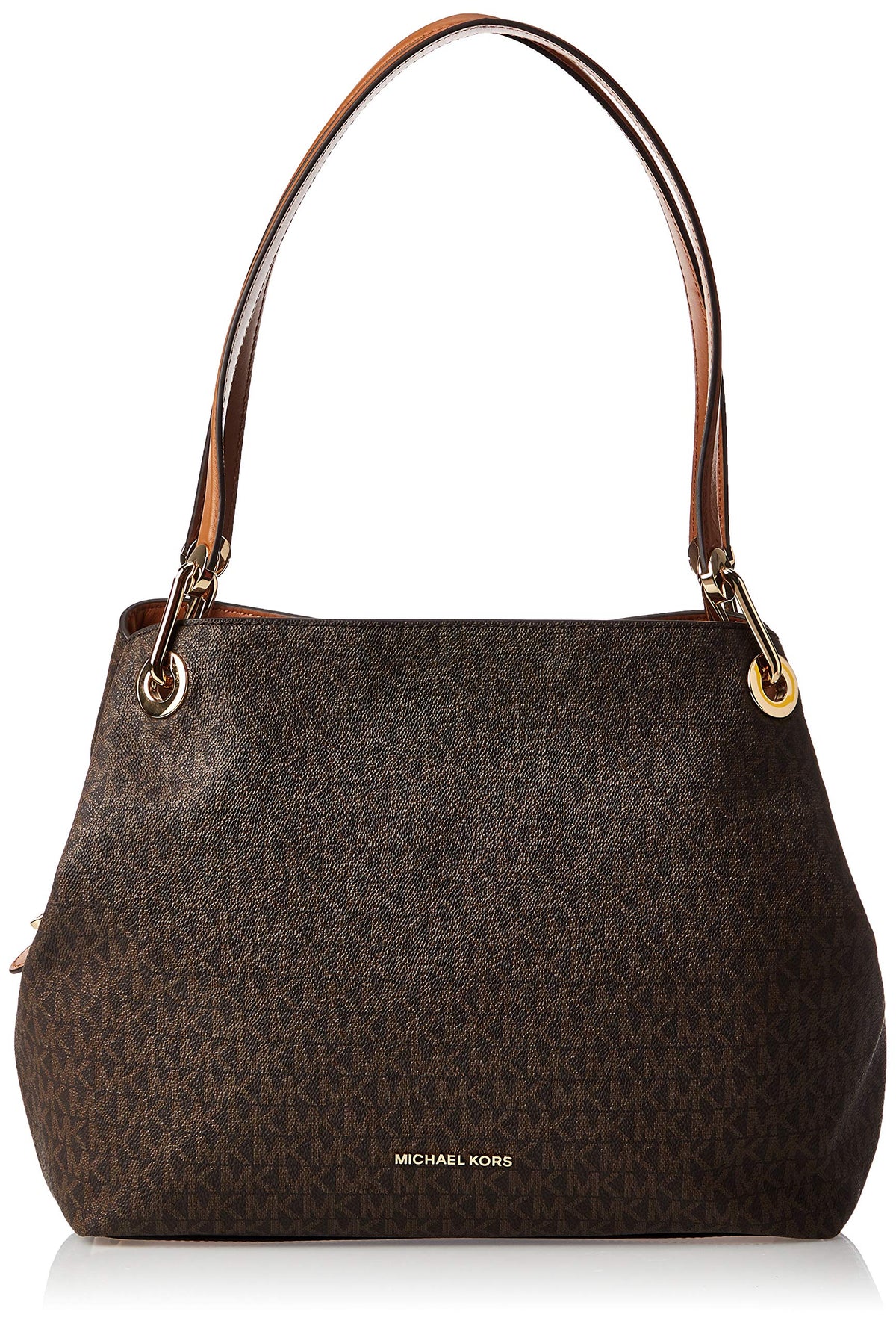 Michael Kors Women's Raven MK Signature Shoulder Tote Bag