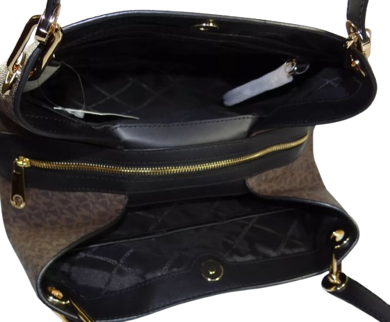Michael Kors Women's Raven MK Signature Shoulder Tote Bag