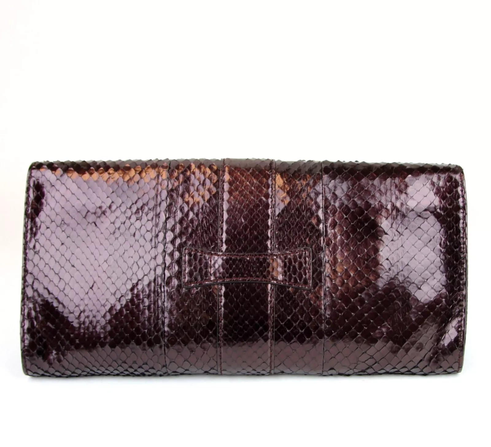 Gucci Python Soft Stirrup Large Clutch Bag