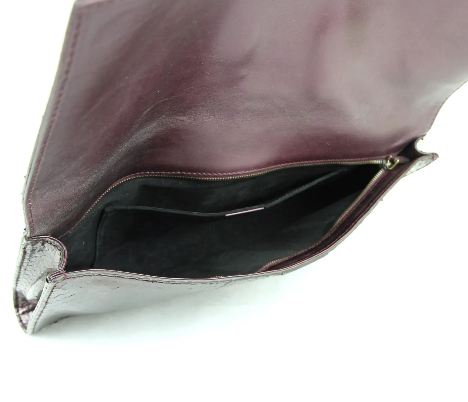 Gucci Python Soft Stirrup Large Clutch Bag