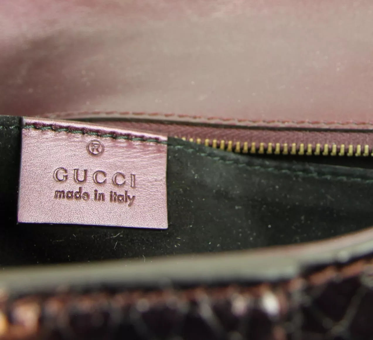 Gucci Python Soft Stirrup Large Clutch Bag