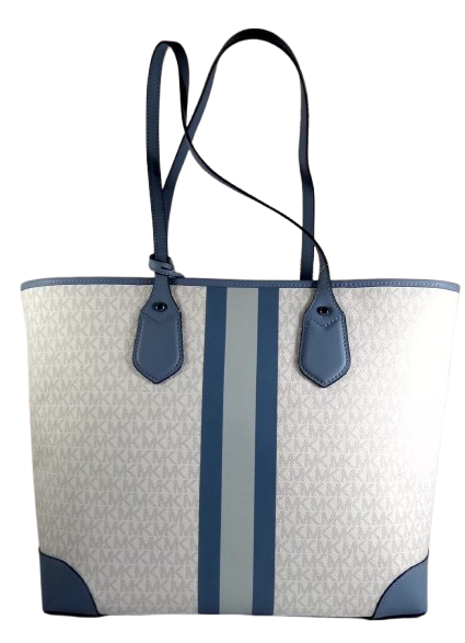 Michael Kors Eva MK Signature PVC Nylon Large tote with Pouch