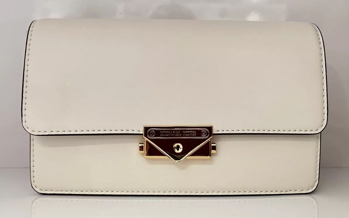 MICHAEL KORS CECE MEDIUM VEGAN LEATHER SHOULDER CROSSBODY CLUTCH