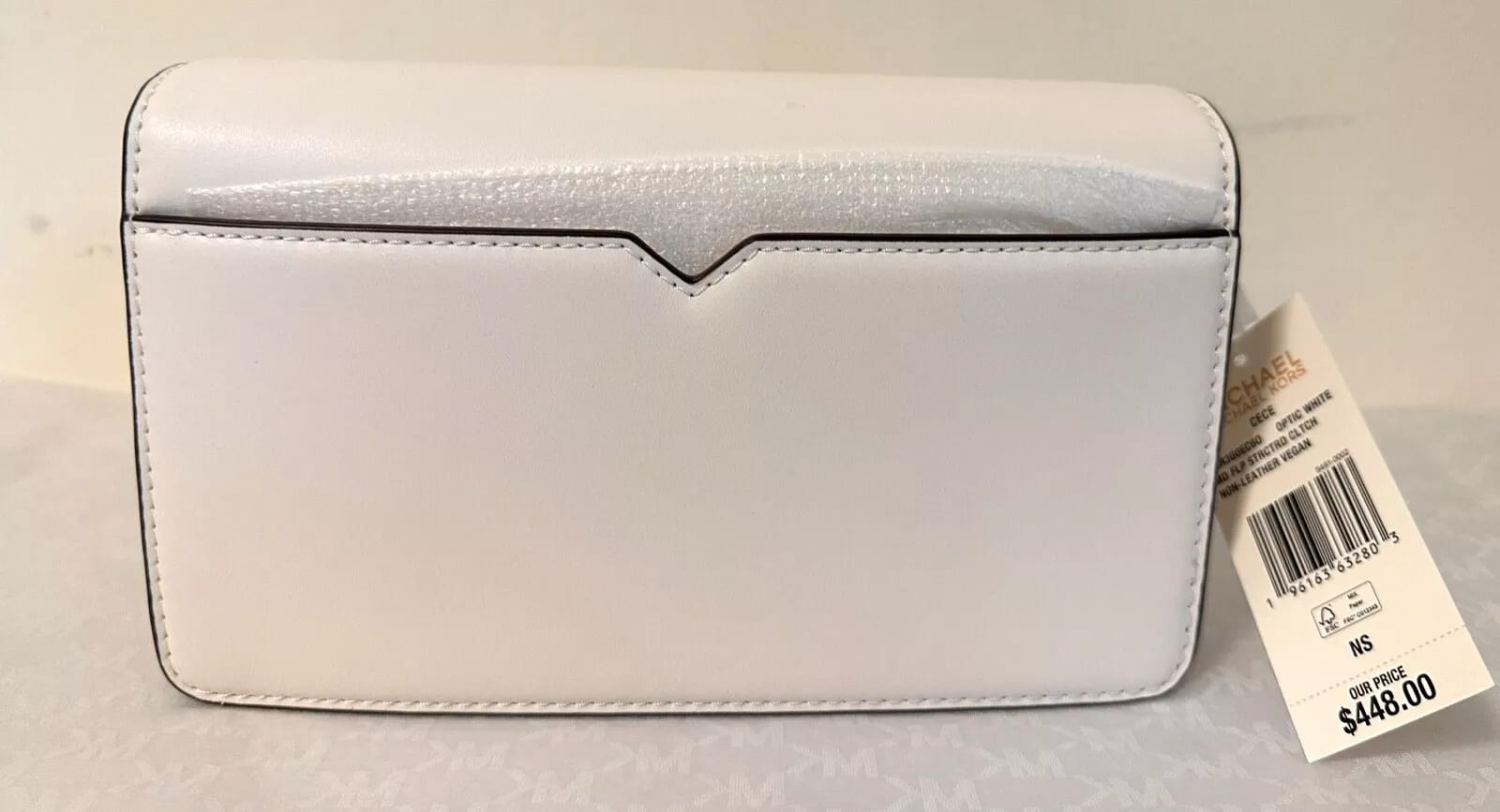 MICHAEL KORS CECE MEDIUM VEGAN LEATHER SHOULDER CROSSBODY CLUTCH