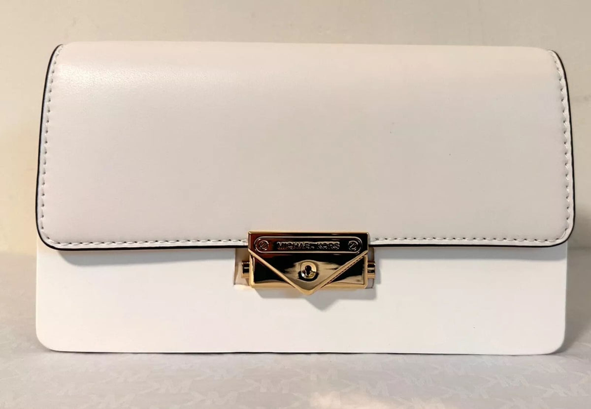 MICHAEL KORS CECE MEDIUM VEGAN LEATHER SHOULDER CROSSBODY CLUTCH