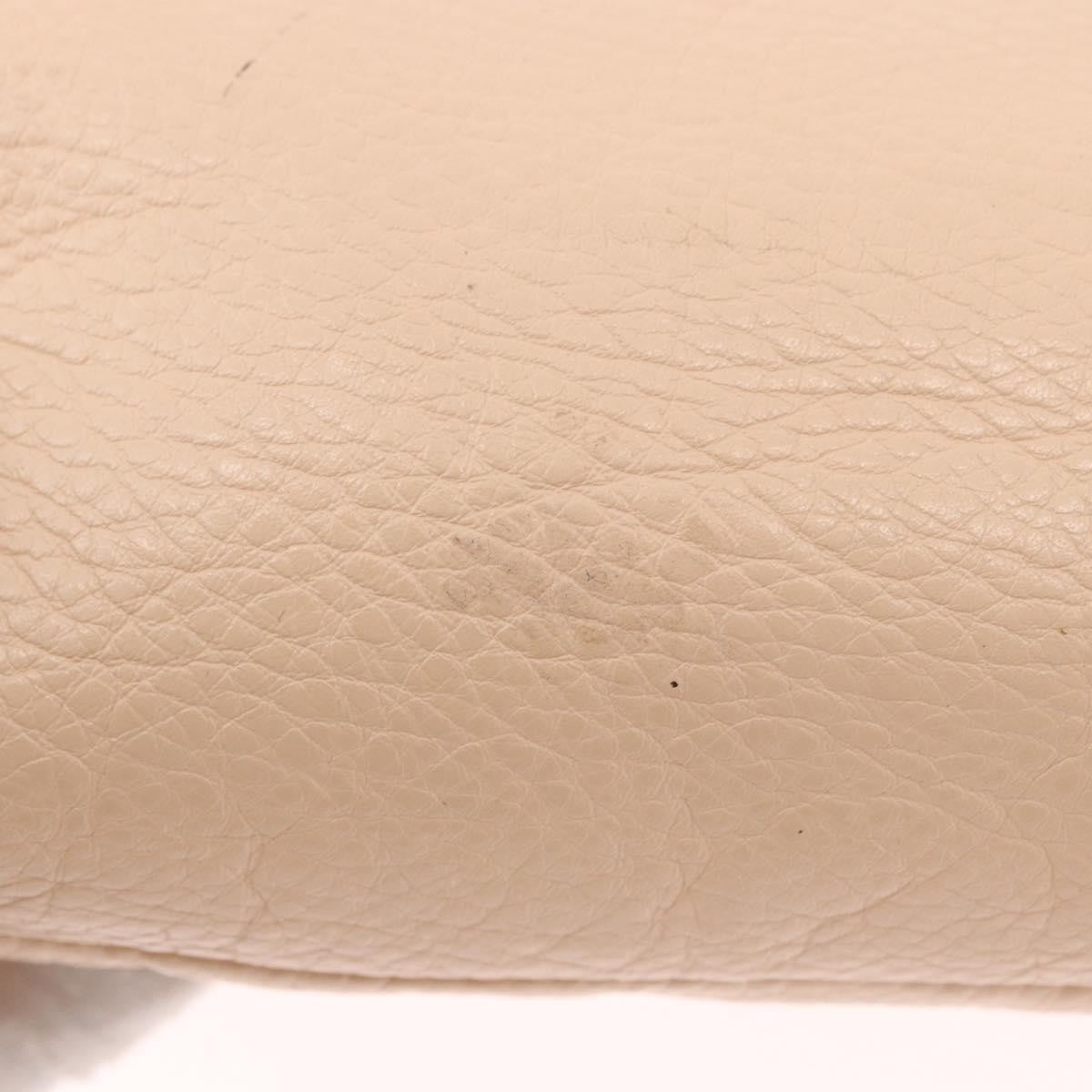 Chloe Lily Leather Beige Leather Shoulder Bag Bag (Pre-Owned)