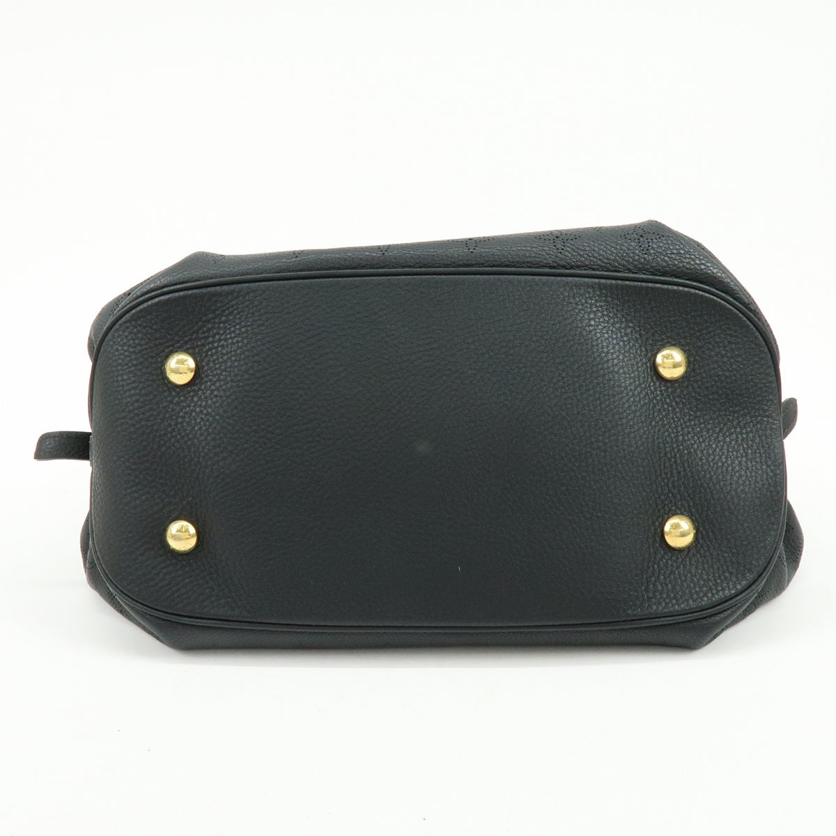 Louis Vuitton L Hobo Mahina Leather Black Leather Shoulder Bag Bag (Pre-Owned)