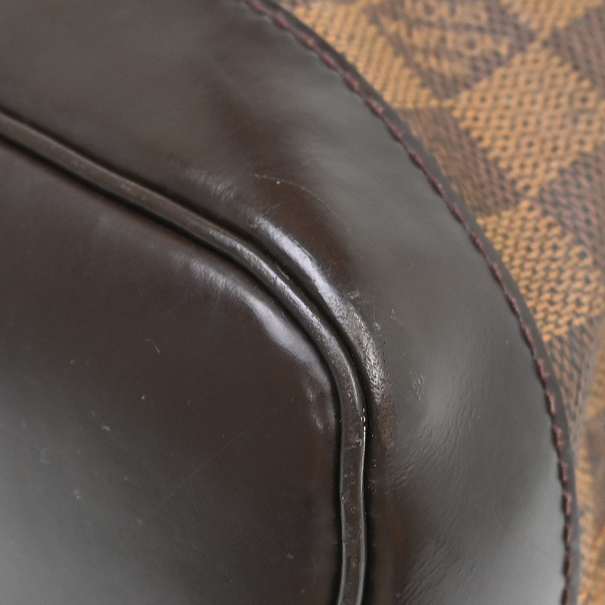 Louis Vuitton Soho Damier Ebene Brown Canvas Backpack Bag (Pre-Owned)