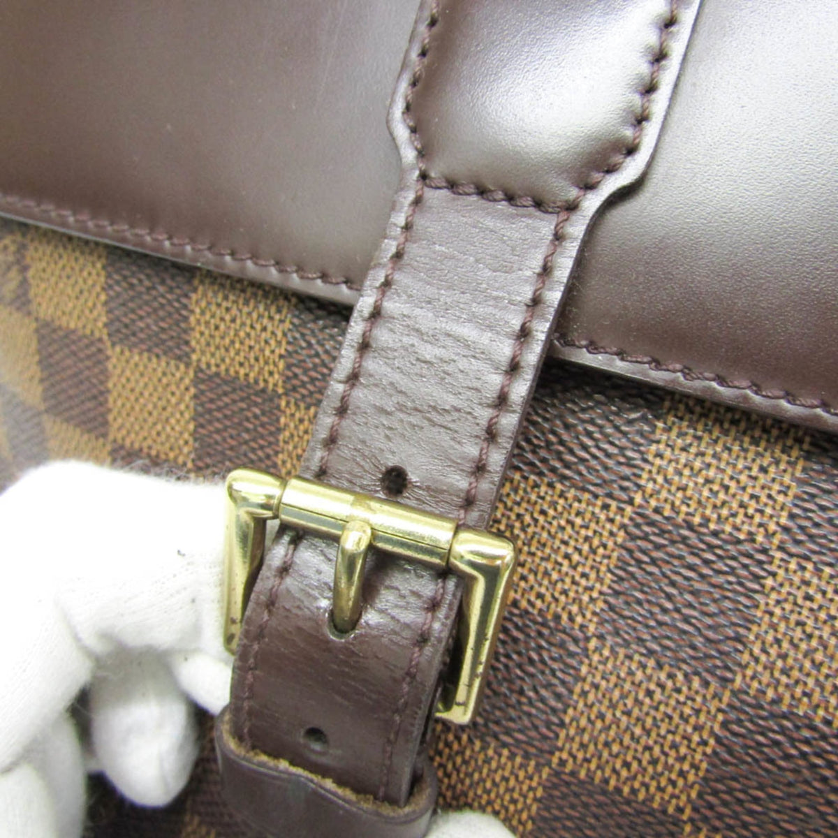 Louis Vuitton Soho Damier Brown Canvas Backpack Bag (Pre-Owned)