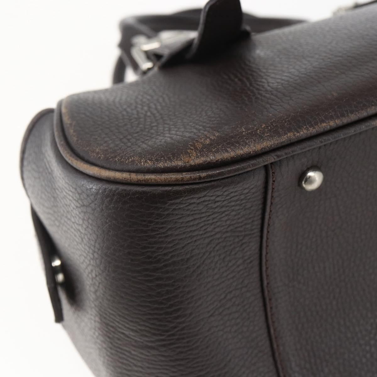 Burberry Vintage Leather Brown Leather Handbag (Pre-Owned)