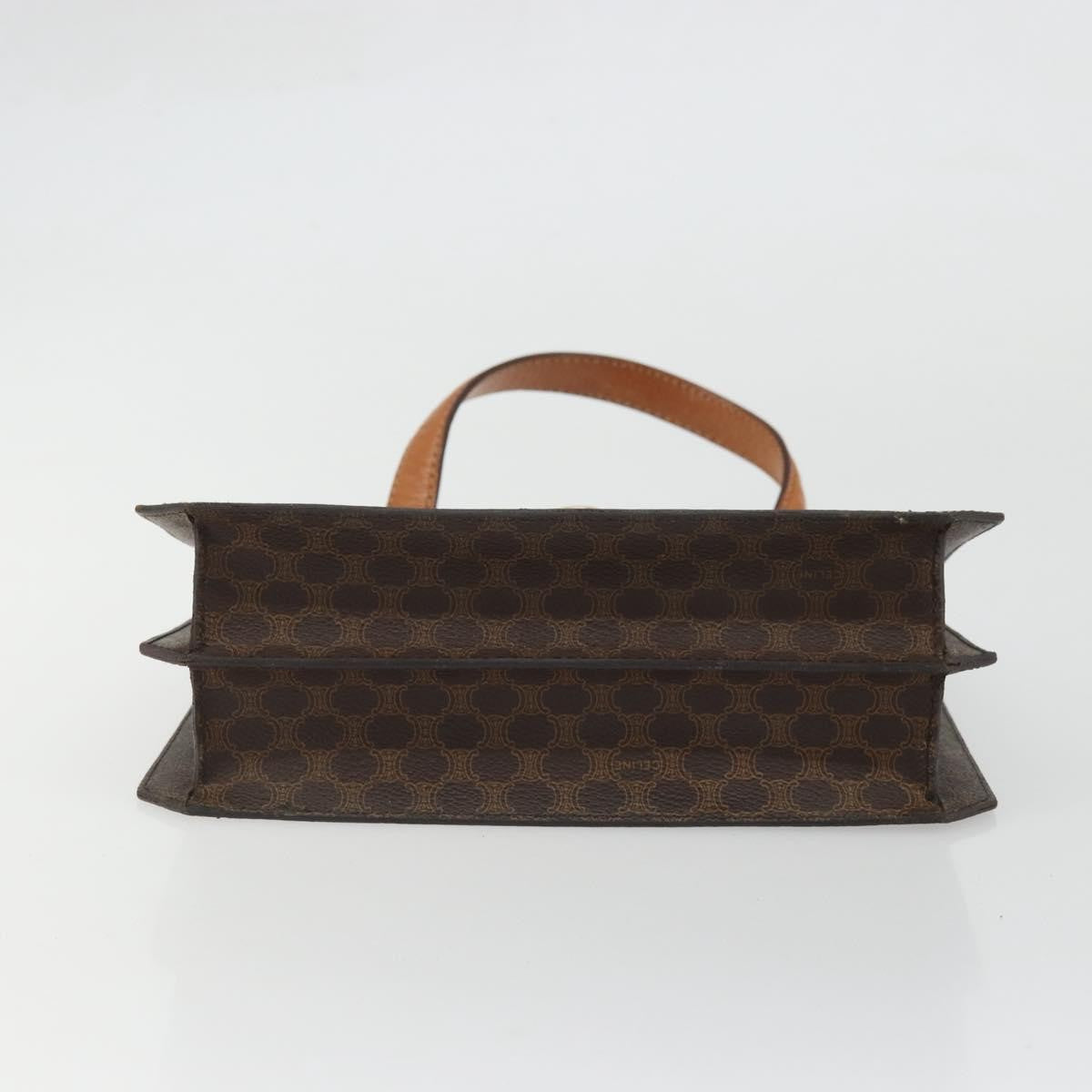 Celine Vintage Macadam Canvas Brown Canvas Handbag (Pre-Owned)
