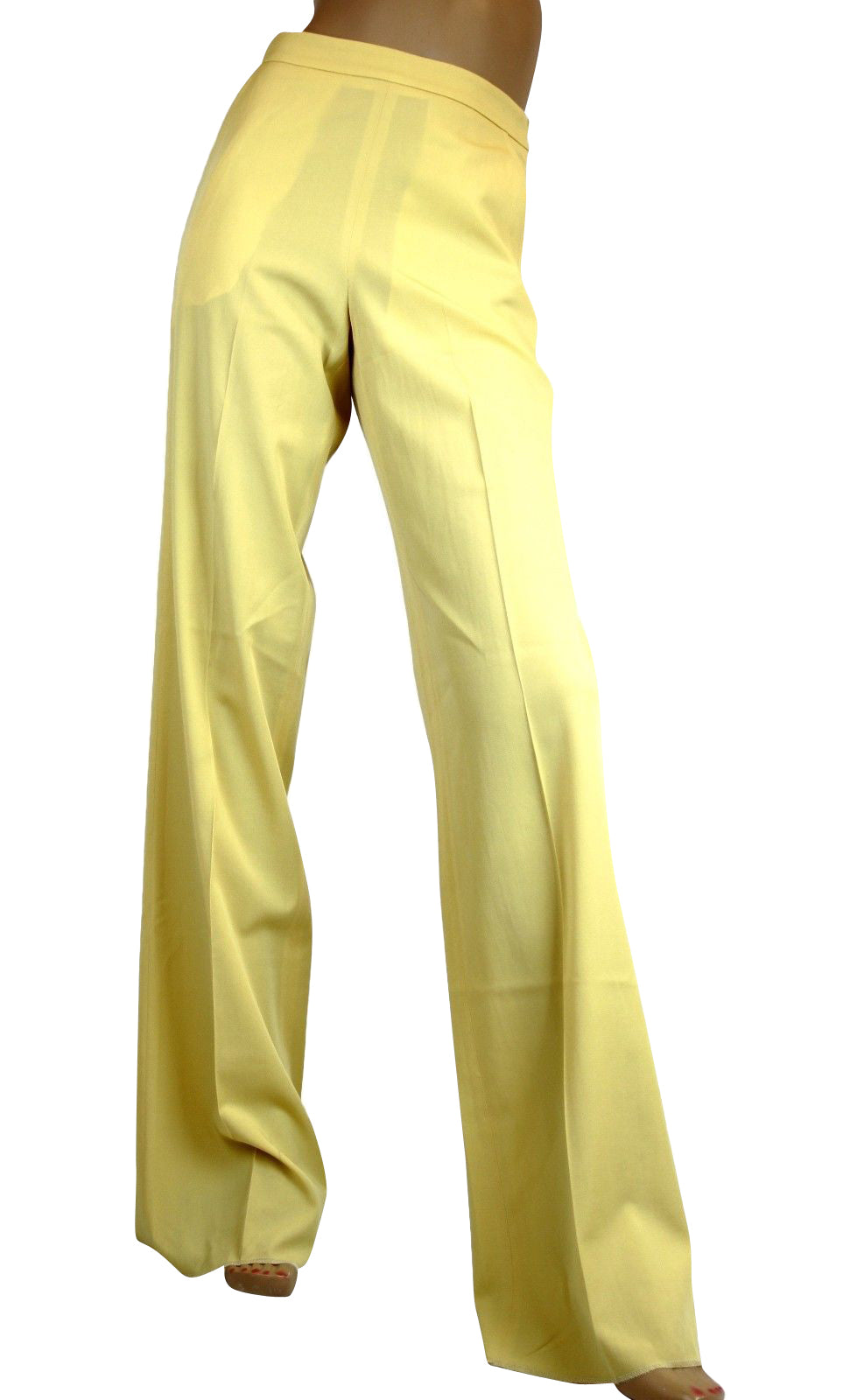 Bottega Veneta Women's Yellow Virgin Wool Pants