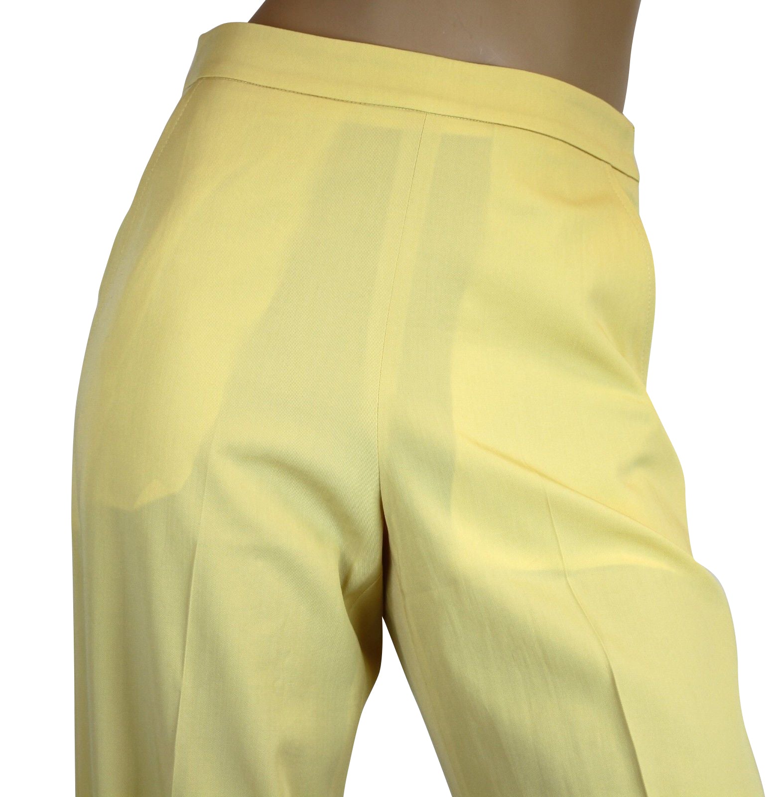 Bottega Veneta Women's Yellow Virgin Wool Pants