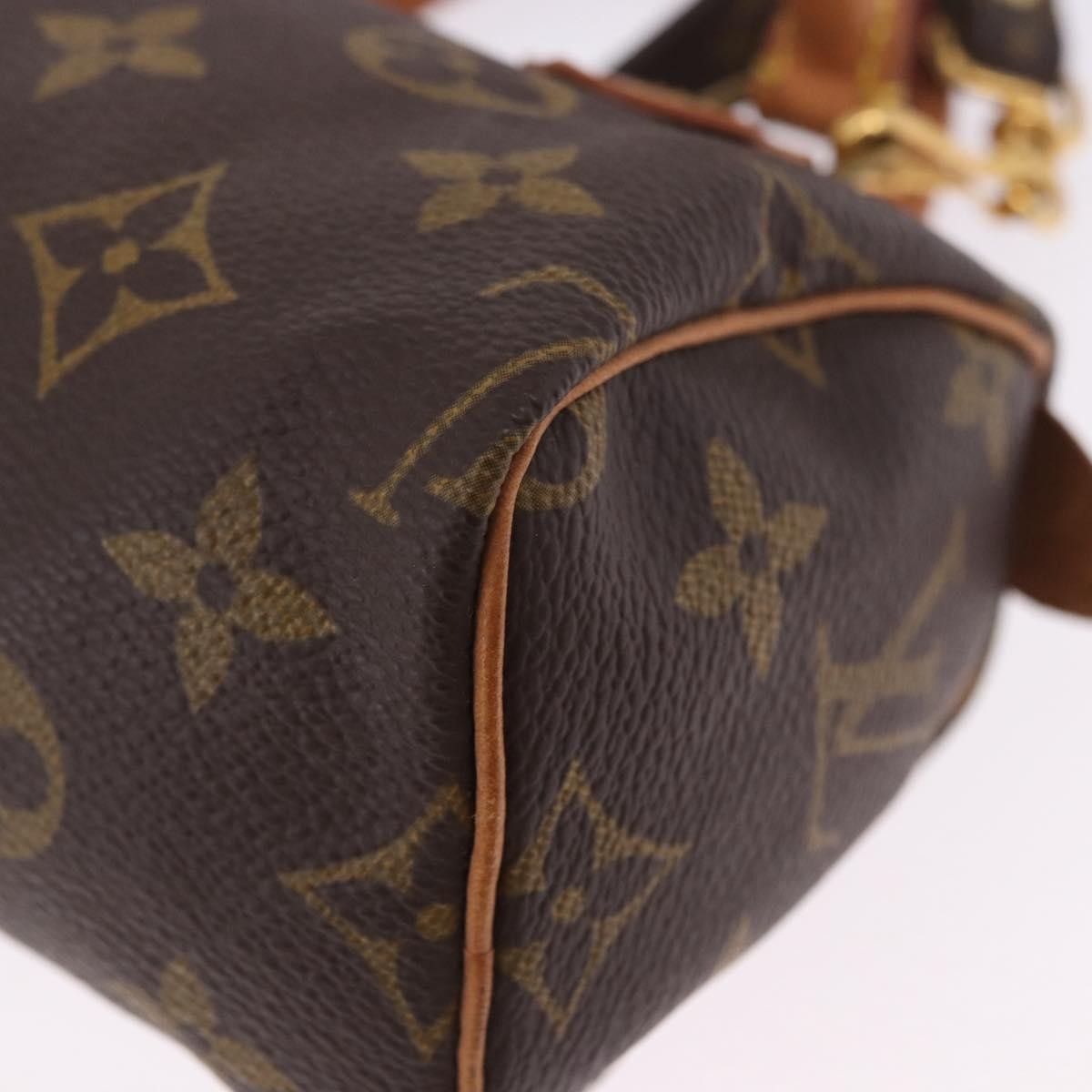 Louis Vuitton Speedy Mini Hl Monogram Canvas Brown Canvas Handbag (Pre-Owned)
