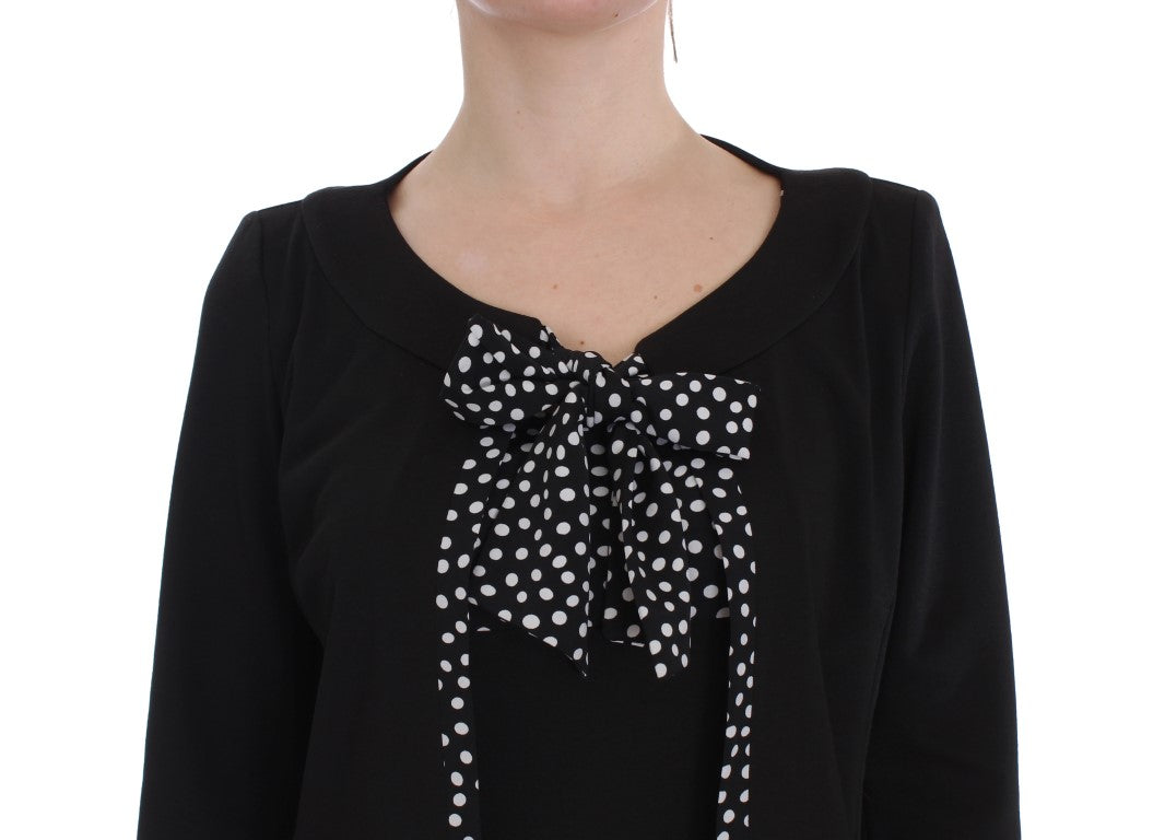 BENCIVENGA Black Stretch Sheath Dress & Sweater Women's Set