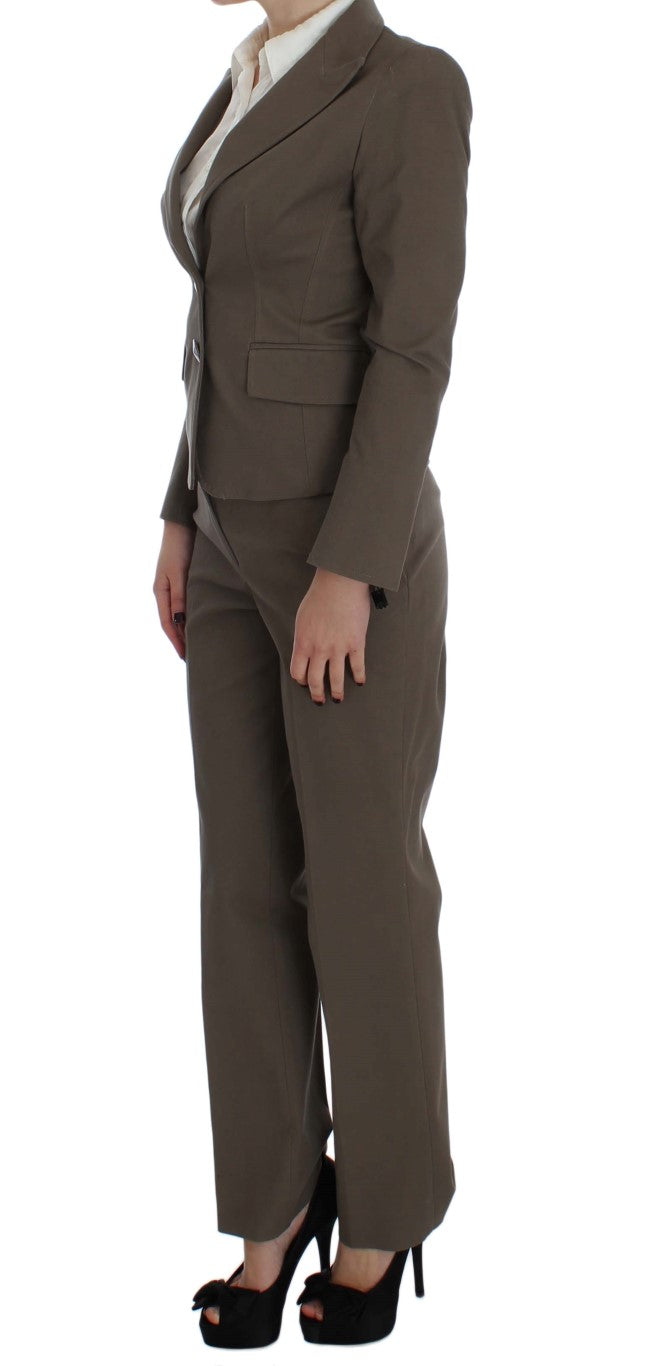 BENCIVENGA Beige Wool Cotton Women's Suit